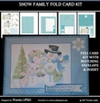 SNOW FAMILY CHRISTMAS CARD