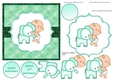 CUTIE BABY WITH ELEPHANT 1ST  BIRTHDAY TOPPER