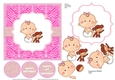 CUTIE BABY WITH MONKEY 1ST BIRTHDAY TOPPER