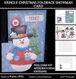 KRINGLE SNOWMAN FOLDBACK CHRISTMAS CARD KIT