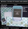 BIRTHDAY TEXTING OTT PHONE CARD( GREEN)
