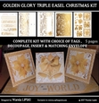 GOLDEN GLORY TRIPLE EASEL CHRISTMAS KIT