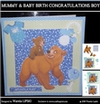 MUMMy & BABY BIRTH CONGRATULATIONS BOY