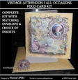 VINTAGE AFTERNOON 2 ALL OCCASIONS FOLD CARD PYRAMID KIT