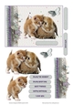 UNLIKELY LOVE 1 CUTE ANIMALS BIRTHDAY OR LOVE CARD FRONT