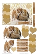 UNLIKELY LOVE 2 CUTE ANIMALS BIRTHDAY OR LOVE CARD FRONT