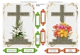2 X SYMPATHY LILIES CARD FRONTS 1