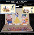 SNOW WHITE POP-UP BIRTHDAY or GET WELL CARD KIT