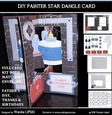DIY PAINTER STAR DANGLE CARD