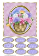FLORAL BASKET 5 ALL OCCASIONS QUICK CARD FRONT