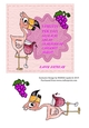 5 FRUITS PER DAY Humorous Birthday topper
