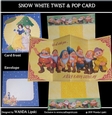 SNOW WHITE TWIST & POP CARD