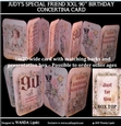 JUDYS SPECIAL FRIEND XXL 90TH BIRTHDAY CONCERTINA CARD