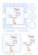 NOT THE STORK THAT BRINGS THE BABY BOY BIRTH CARD FRONT TOPPER