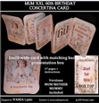 MUM 60th XXL BIRTHDAY CONCERTINA CARD KIT