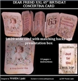 DEAR FRIEND 65th XXL CONCERTINA BIRTHDAY CARD