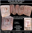 MUM 65th XXL CONCERTINA BIRTHDAY CARD