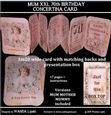 MUM 70th XXL CONCERTINA BIRTHDAY CARD