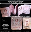 MUM 75th XXL CONCERTINA BIRTHDAY CARD