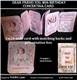 DEAR FRIEND 80th XXL CONCERTINA BIRTHDAY CARD