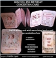 MUM 85th XXL CONCERTINA BIRTHDAY CARD