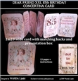 DEAR FRIEND 85TH XXL CONCERTINA BIRTHDAY CARD