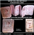 SISTER 90TH XXL CONCERTINA BIRTHDAY CARD