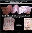 DEAR FRIEND 100TH XXL CONCERTINA BIRTHDAY CARD