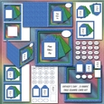 Fathers Day - 3 Fabric Tags Square Card Kit