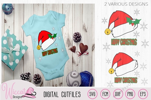 Santa hat, christmas hat, Happy christmas svg,