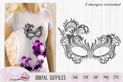 Masquerade Lace mask svg, Mardi gras Mask