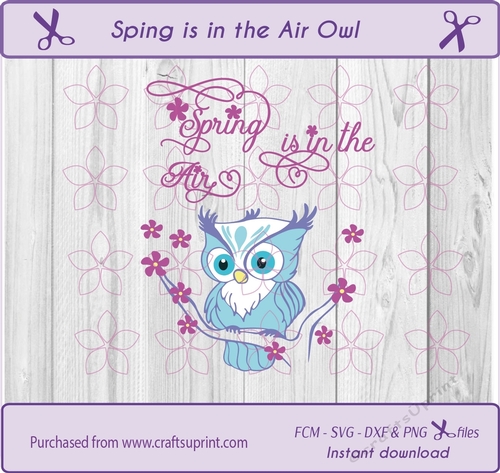 Owl on branch, forrest animal, Woodland animal, Cut file for all cut machines