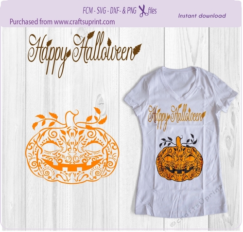 Pumpkin, halloween, pumpkin mandala, swirls  Svg cut file