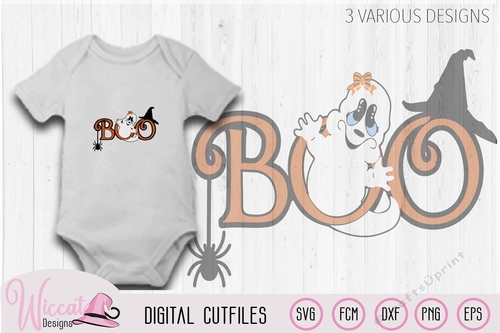 Ghost, Halloween, Girl ghost, baby, little ghost, cut file