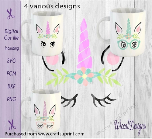 Hipster unicorn, unicorn, Unicorn with glasses, svg cut files 