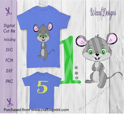 Mouse, Boy mouse, birtday, kids shirt,  digital svg cut file
