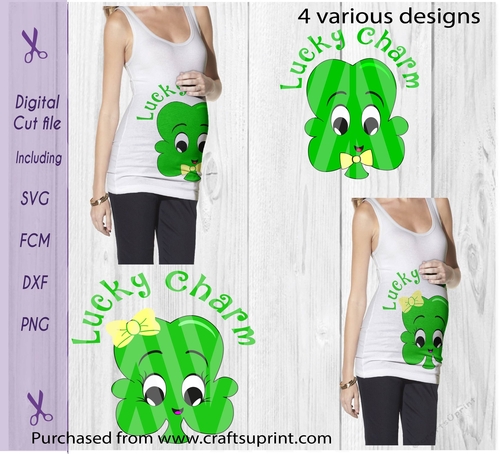 Clover, lucky charm, Clover girl , St Patricksday, Cartoon, boy cut file