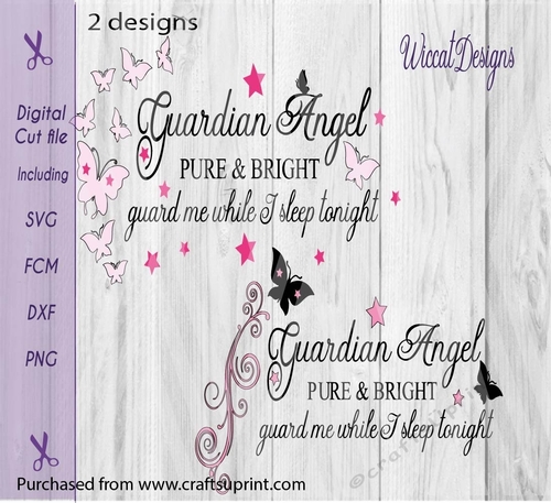 Nursery wall quote, Guardian Angel, Guardian Phrase svg c