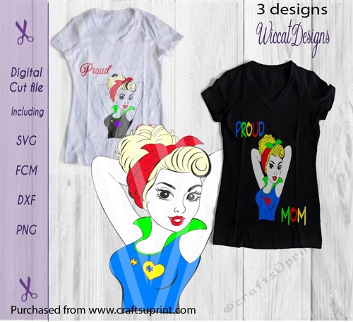 Proud mom, Autism, Autism mom, Puzzle svg cut file