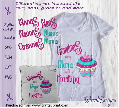 Mothersday cupcake, Grandma, cupcake, mum, granny, birthday shirt svg