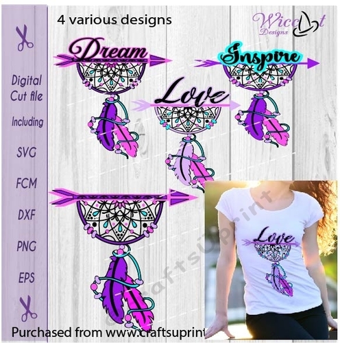 Dreamcatcher, Quote, love, Inspire, Dream, dream catcher, bundle cut file
