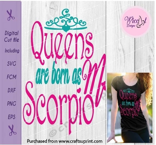 Scorpio Zodiac quote, Queens are born in November svg, 