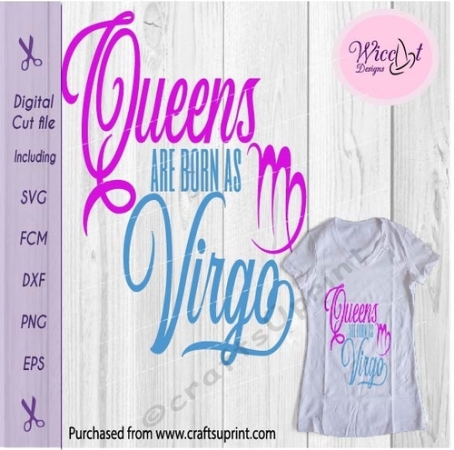 Virgo Zodiac quote, Queens are born in September svg, 
