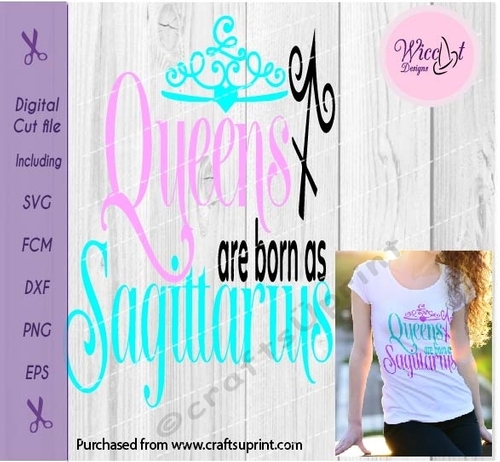 Sagittarius Zodiac quote, Queens are born in December svg, 