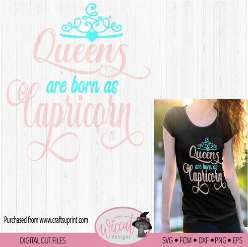 Capricorn Zodiac quote, Queens are born in January svg, 