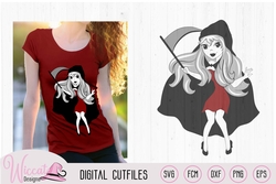 Girl Grim reaper, girls halloween, scanncut
