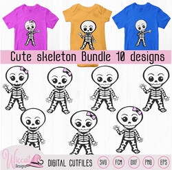 Cute skeleton bundle, boy skeleton, girl skeleton,