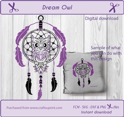 Dreamcatcher, Owl svg, bird cut file