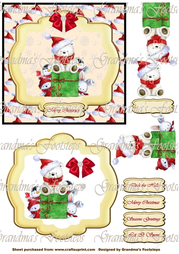 Teddies Friends 6 x 6 Card Mini Kit