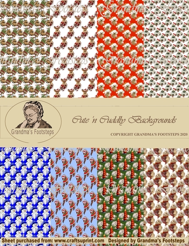 8 Cute n Cuddly Christmas Backgrounds